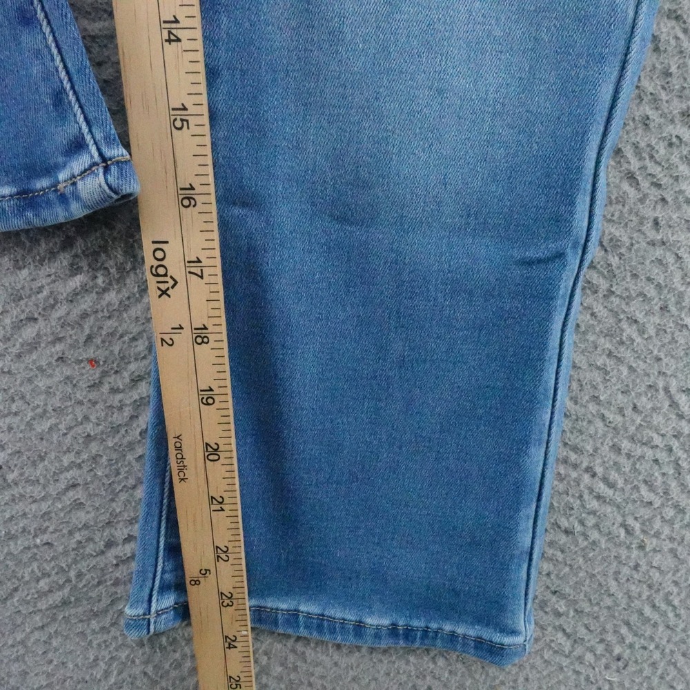 Members Mark Womens Size 2 Crop Flare Leg Stretch Denim Jeans Blue NEW - Picture 9 of 15